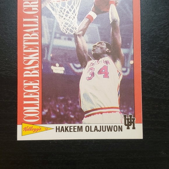 1992 Kellogg's #11 Hakeem Olajuwon (NM)!! - Picture 3 of 6